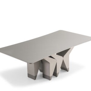 MESA JANTAR BAILARINA tampo MDF 25mm com Vidro 4mm pintado na cor do tampo, base em MDF com lâmina de cinamomo Base e tampo HS04F detalhe (ponta) HS06F(2)