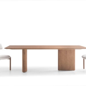 MJEL242CM – Mesa Jantar Elipty – Tampo e Base em MDF Lâmina de Cinamomo Mel.